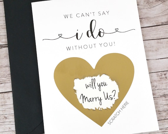 Will You Marry Us Scratch Off Card (FPS00S1)