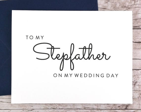 To My Stepfather On My Wedding Day Card (FPS0016)