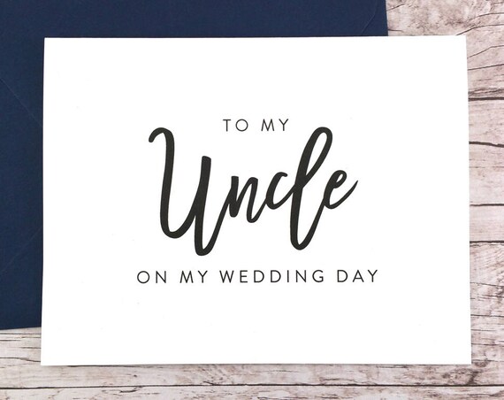 To My Uncle On My Wedding Day Card (FPS0017)