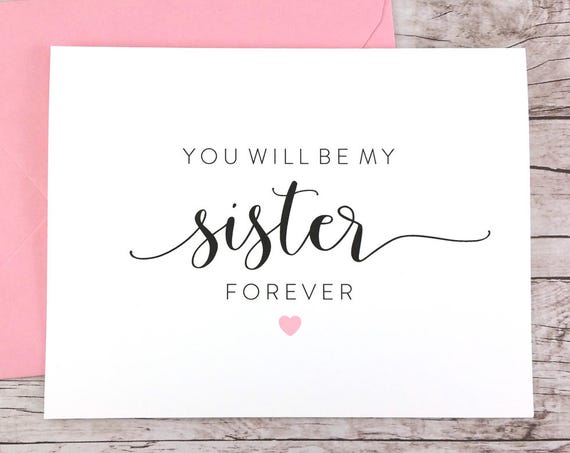 You Will Be My Sister Forever Card (FPS0054)
