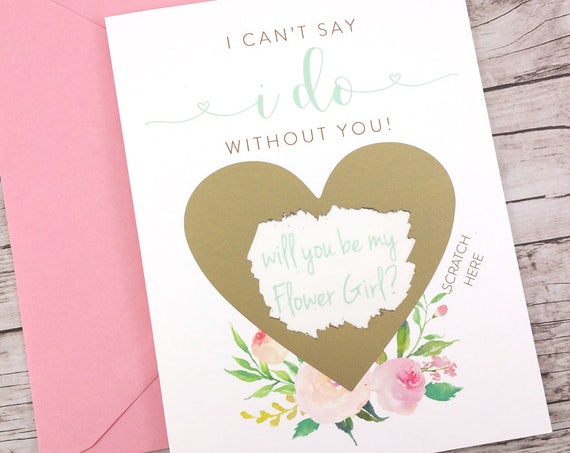 Bridesmaid Scratch Off Card (FPS00S10)