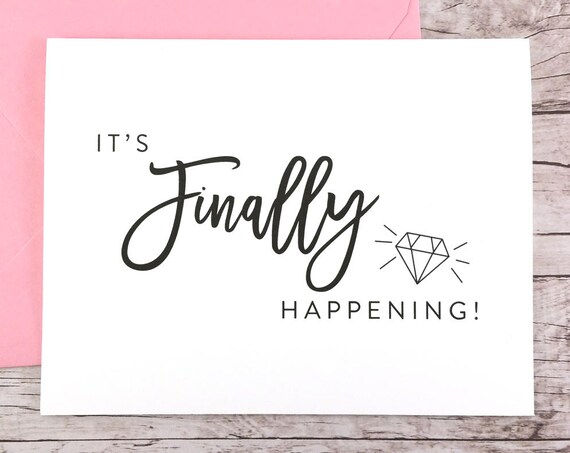 It's Finally Happening Card Funny Bridesmaid Proposal (FPS0057)