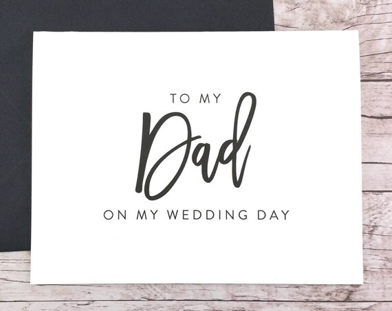 To My Dad On My Wedding Day Card (FPS0017)