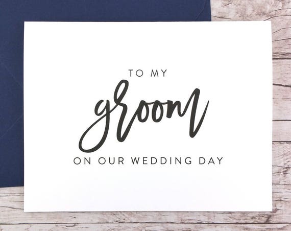 To My Groom On Our Wedding Day Card (FPS0017)