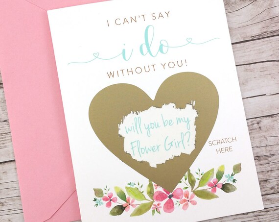 Bridesmaid Scratch Off Card (FPS00S3)
