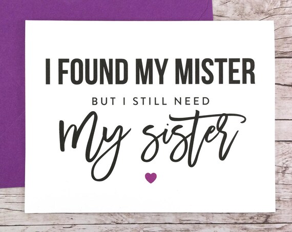 I Found My Mister But I Still Need My Sister Card (FPS0045)