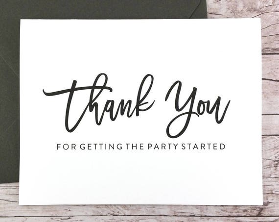 Thank You for Getting the Party Started Card (FPS0017)