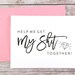 Funny Bridesmaid Proposal Card, Will You Be My Bridesmaid, Will You Be My Maid of Honor - (FPS0057)