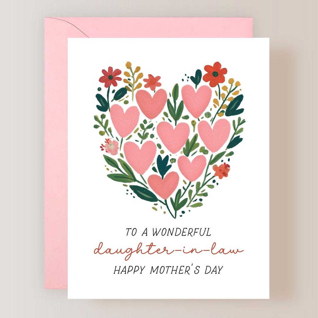 Mother's Day Card for Daughter in Law - (FPSMD0033) - Etsy