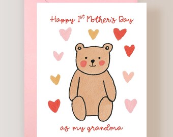 First Mothers Day Card for Grandma - (FPSMD0016)