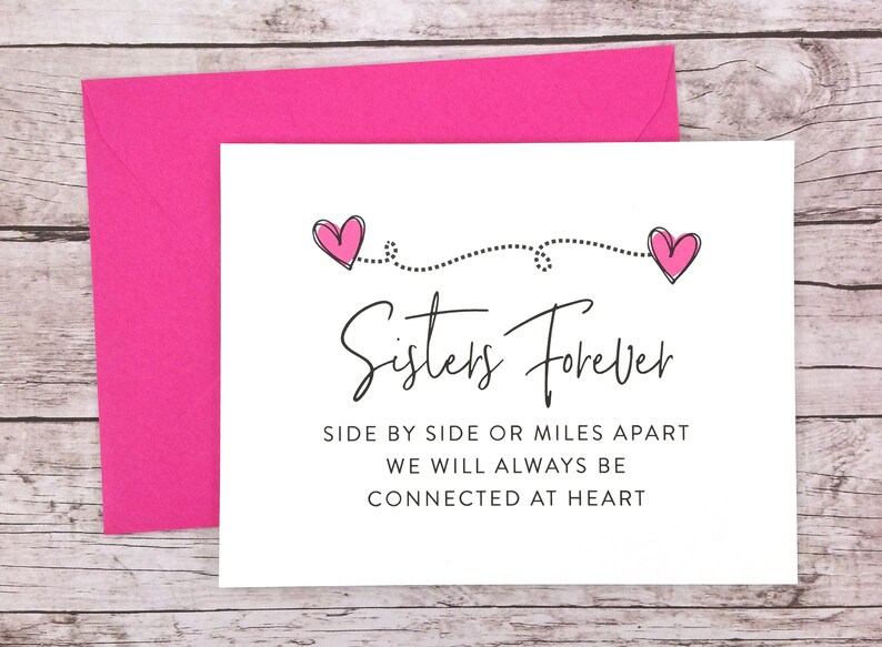 Sister Bridesmaid Card - Will You Be My Bridesmaid Card FPS0069 Sisters Forever Bridesmaid Card Bridesmaid Proposal Card