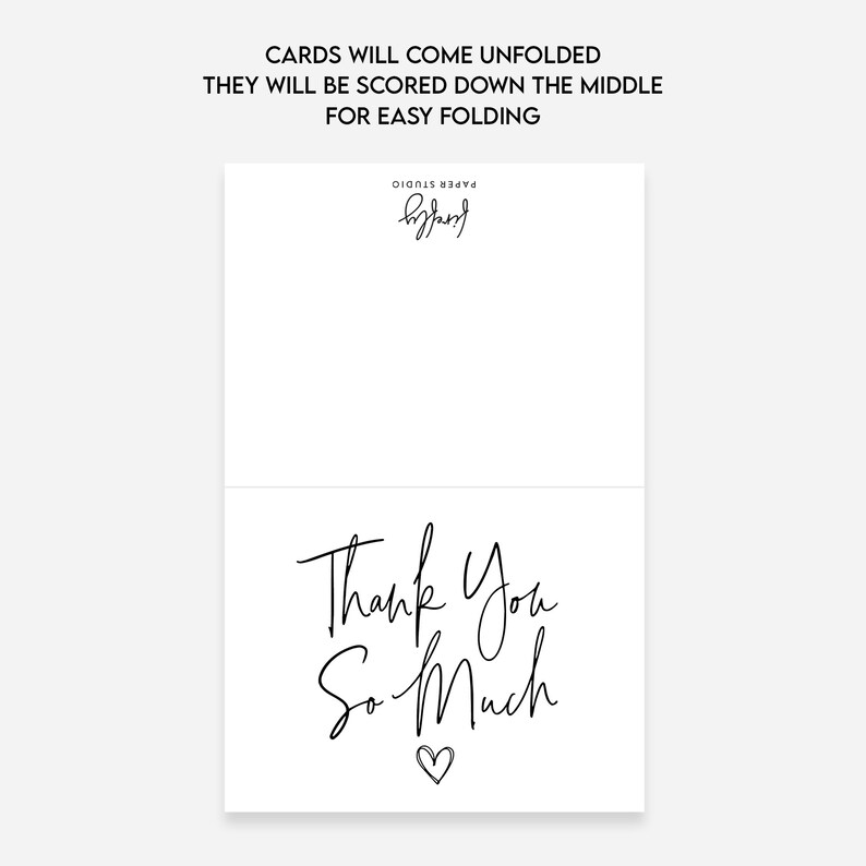 Set of Thank You Cards With Envelopes (FPS0008TY) - Etsy