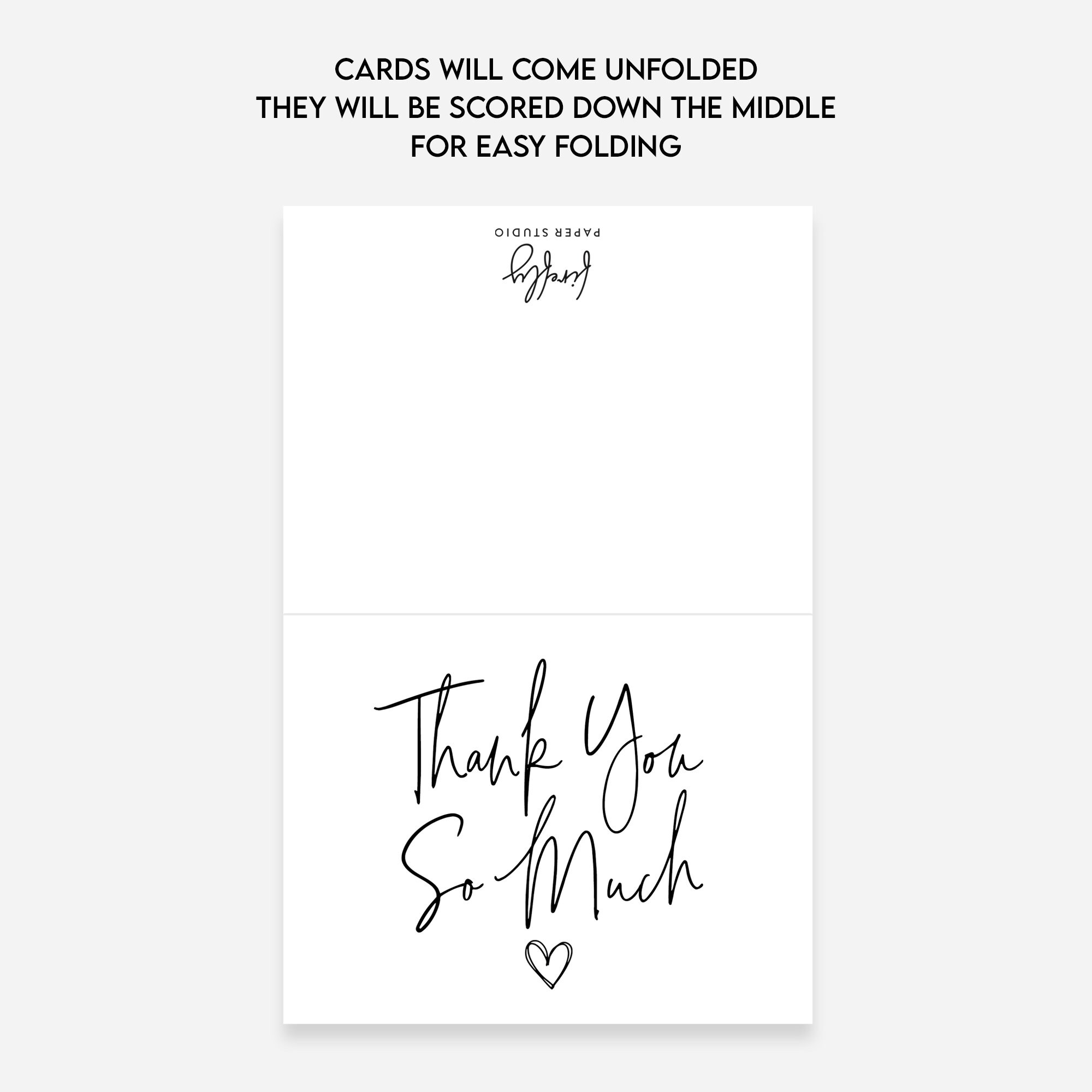 Set of Thank You Cards With Envelopes (FPS0008TY) - Etsy