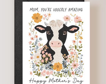 Happy Mother's Day Card, Funny Card for Mom, Mom Greeting Card - (FPSMD0009)