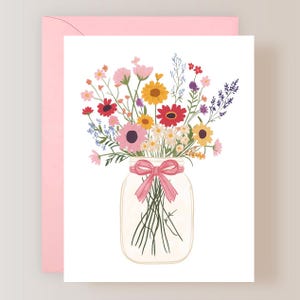 Set of 3 Floral Greeting Cards with Envelopes, Blank Greeting Cards, Blank Floral Cards - (FPSBG0005)