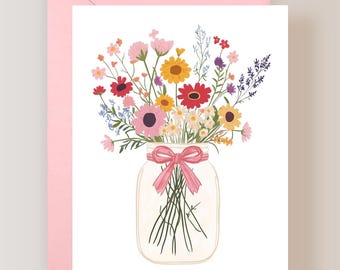 Set of 3 Floral Greeting Cards with Envelopes, Blank Greeting Cards, Blank Floral Cards - (FPSBG0005)