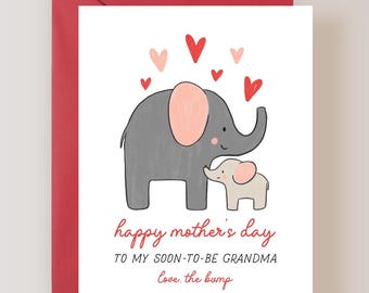 Soon to Be Grandma Mothers Day Card from the Bump - (FPSMD0030)