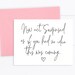 Now Act Surprised Bridesmaid Card, Bridesmaid Proposal Card, Maid of Honor Card, Matron of Honor Card - (FPS0061)
