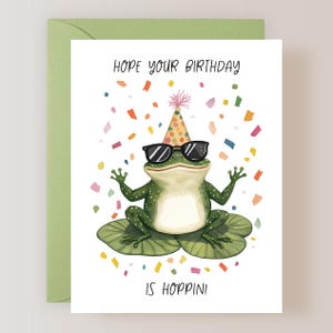 Frog Birthday Card, Funny Frog Card - (FPSBI0057)