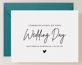 Congratulations Wedding Card, Card for Wedding, Custom Wedding Card