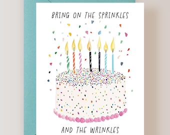 Funny Birthday Card, Getting Old Birthday Card - (FPSBI0063)