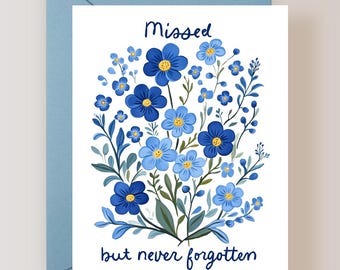 Missed But Never Forgotten, Sympathy Card - (FPSSYM0007)