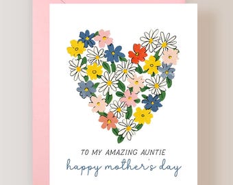 Auntie Mother's Day Card, To My Amazing Auntie - (FPSMD0026)