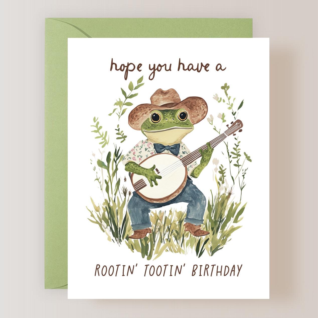 Funny Cowboy Card - Etsy