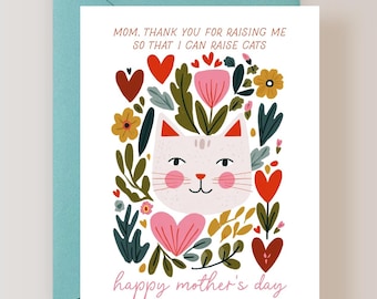 Funny Cat Grandma Mother's Day Card from Daughter - (FPSMD0034)