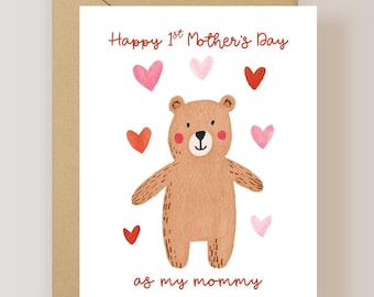 First Mothers Day Card from Baby, Happy 1st Mother's Day as my Mommy - (FPSMD0019)