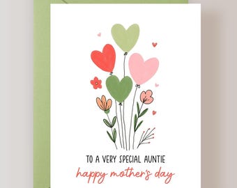 Auntie Mother's Day Card, To A Very Special Auntie - (FPSMD0023)