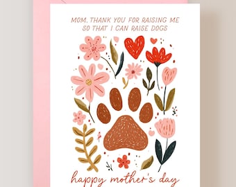 Funny Dog Grandma Mother's Day Card from Daughter - (FPSMD0036)