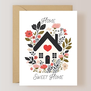 Home Sweet Home Card, Happy New Home Card, Housewarming Card - (FPSNH0001)