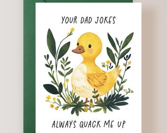 Dad Jokes Card, Funny Fathers Day Card, Dad Birthday Card - (FPSFD0010)