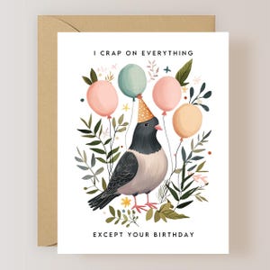 Hilarious Birthday Card, Pigeon Birthday Card - (FPSBI0033)