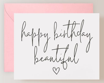 Wife Birthday Card, Girlfriend Birthday Card, Birthday Card for Her - (FPSBI10)