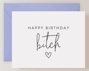 Birthday Card for Best Friend, Funny Birthday Card for Her - (FPSBI11)