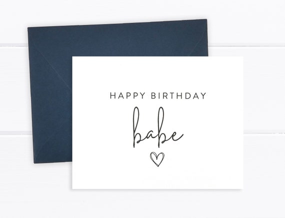Birthday Card Boyfriend Birthday Card Girlfriend Birthday | Etsy