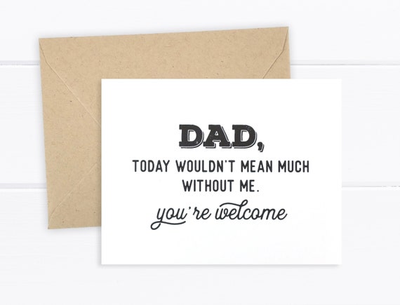 Funny Father's Day Card Fathers Day Card Funny | Etsy