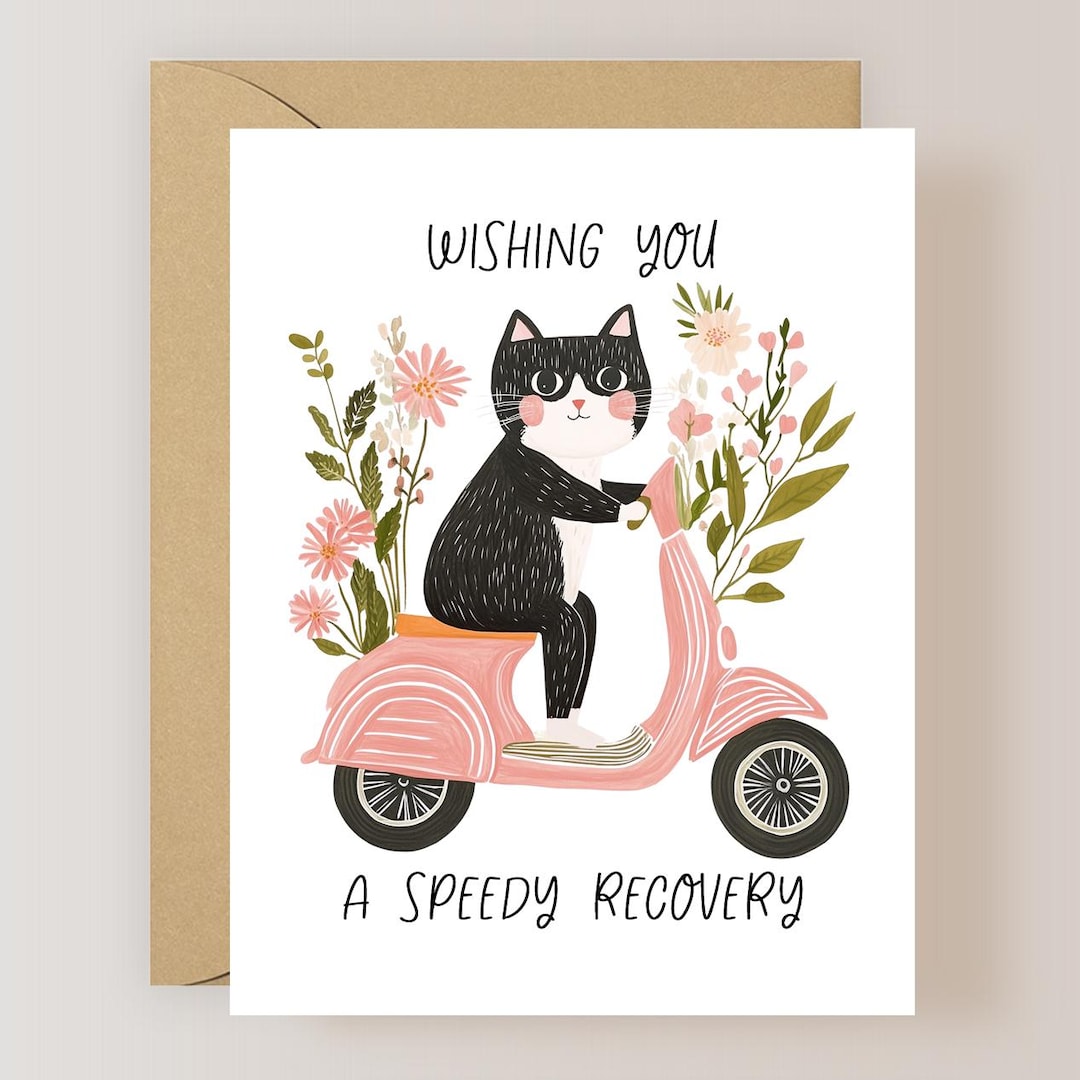 Get Well Soon Card, Wishing You a Speedy Recovery - (FPSGW0010) - Etsy
