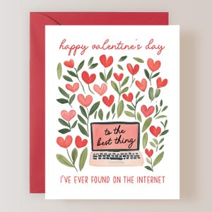 Funny Valentines Card for Boyfriend, Girlfriend, Happy Valentines Day Card, Dating App Card - (FPSVD0022)