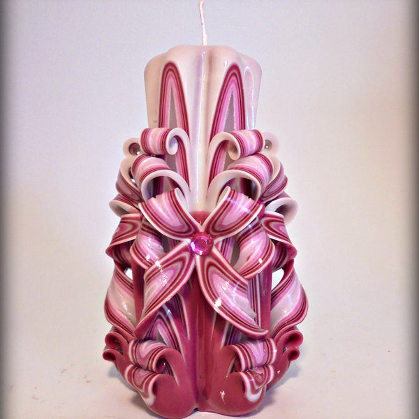 German Carved Candle Etsy