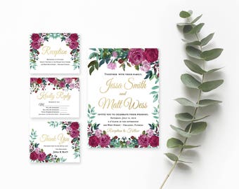 wedding invitation kits etsy