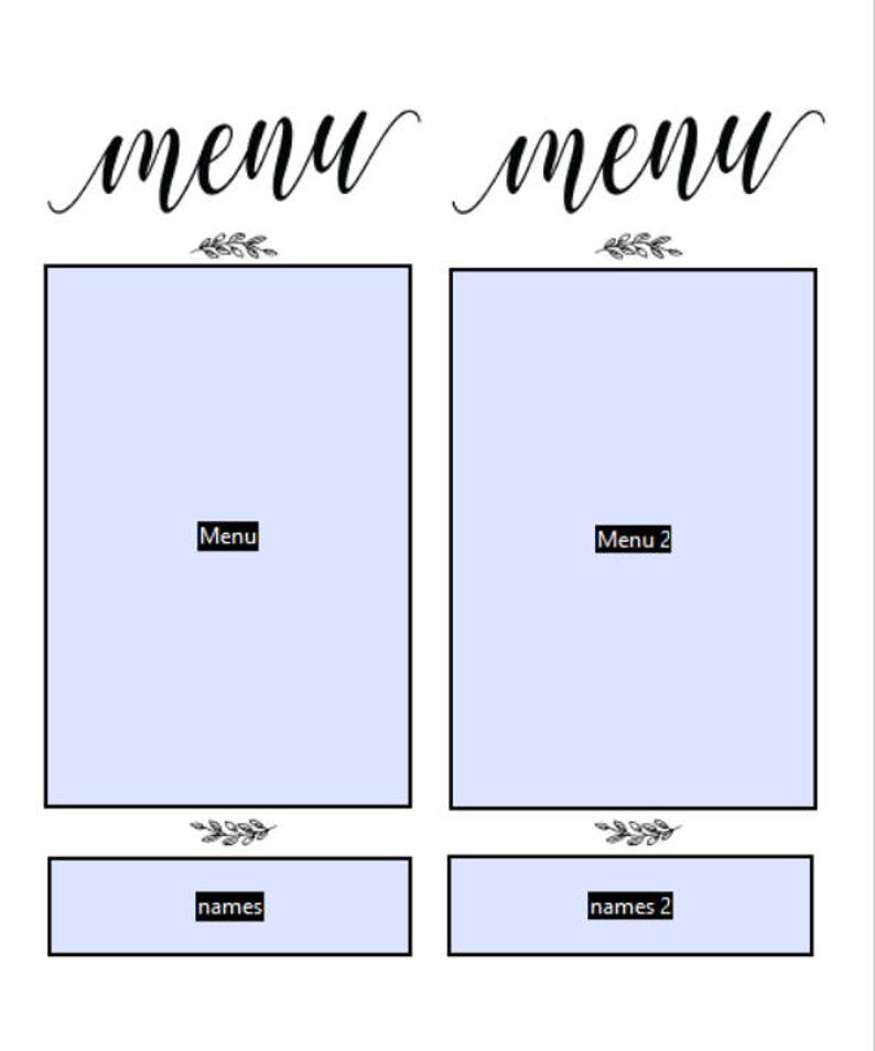 Editable Menu Wedding Menu Cards Gold Menu Card Template Printable Menu Card Wedding Menu Printable Wedding Menu Template Gold
