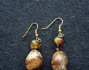 Sea snail Earrings.