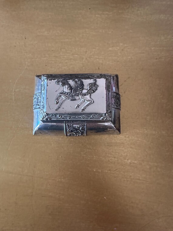 Rare Vintage Metal Ring Box Occupied Japan - image 5