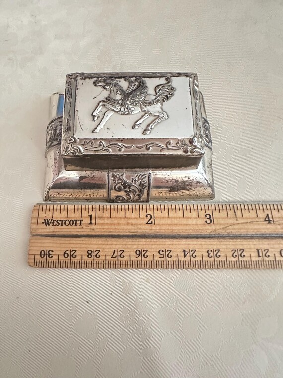 Rare Vintage Metal Ring Box Occupied Japan - image 14