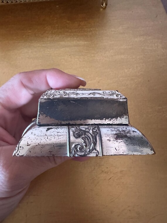 Rare Vintage Metal Ring Box Occupied Japan - image 11