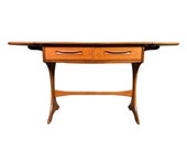 Vintage Mid Century Modern Teak quot Fresco quot Drop Leaf Table Console by G Plan