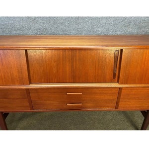 Vintage Danish Mid Century Modern Teak Credenza image 6